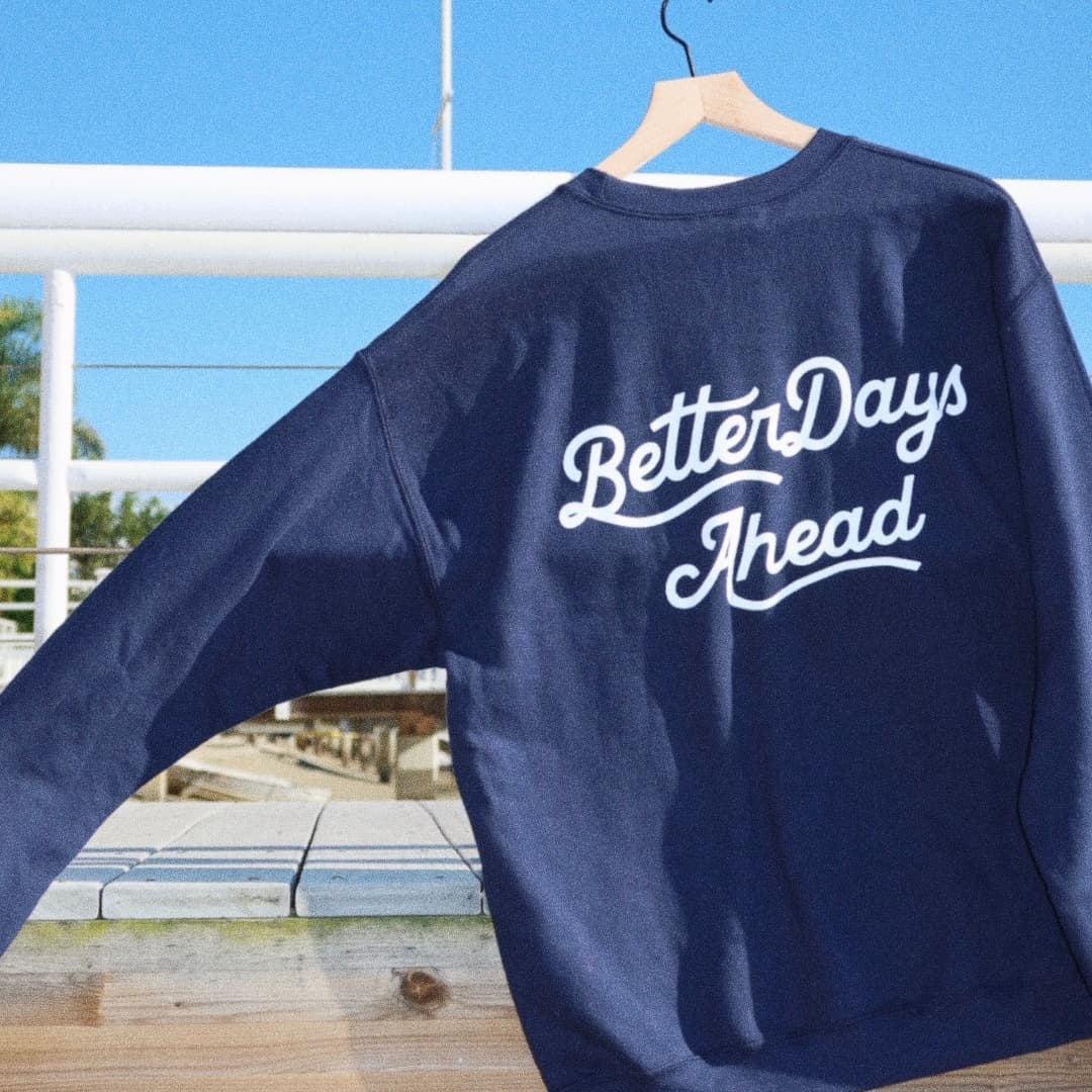 BetterDays Navy Cursive Crew - Image 3